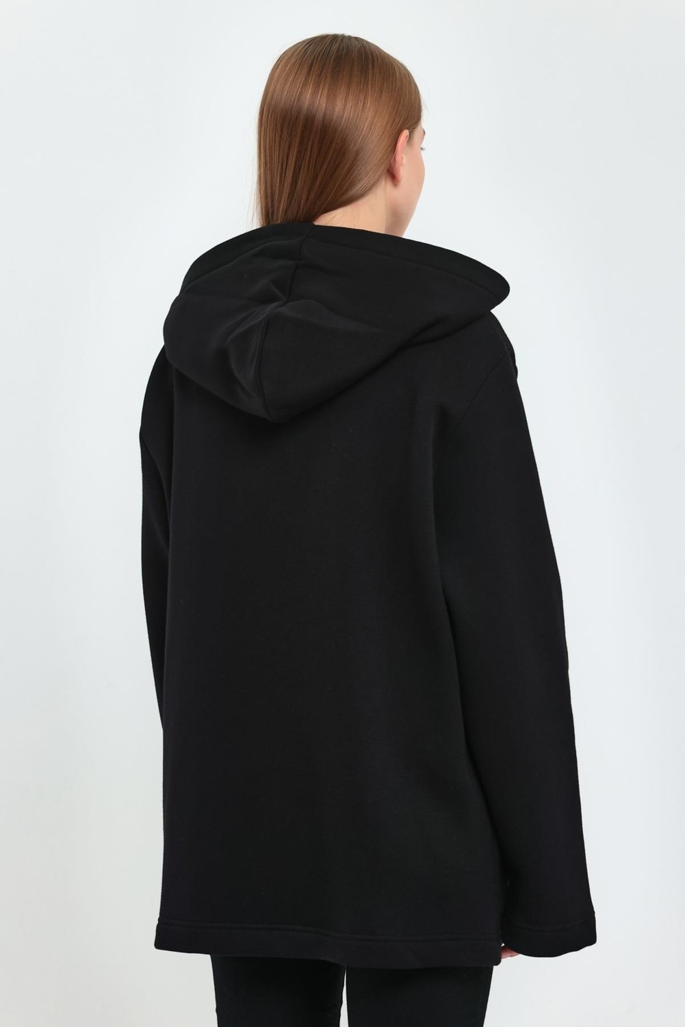 Alexander Gardi Kapüşonlu Oversize Hırka (E22-60700) görsel 5