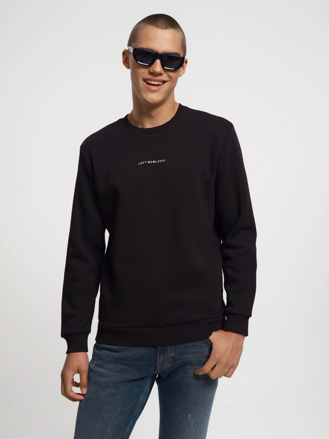 Loft Erkek Sweatshirt Siyah LF2034268
