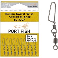 Portfish  BL3007 Snap Klipsli Fırdöndü No:4