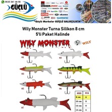 Wily Turna Silikonu 8 cm Wily Monster 5’li Paket Renk:3