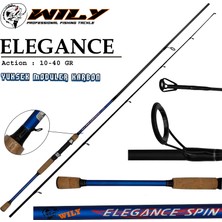 Wily Spin Kamış Wily Elegance 270 cm  10 - 40 gr Aksiyonlu