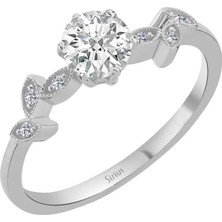 Sirius Pırlanta Pırlanta ve Beyaz Topaz Taşlı Yasmin Yüzük 0417R0334