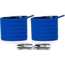 Airyfoot Mıknatıslı Ayakkabı Bağcığı Saks Mavi Elastik Bağcık100 cm Bağcık