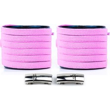 Airyfoot Mıknatıslı Ayakkabı Bağcığı Pembe Elastik Bağcık100 cm Bağcık