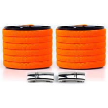 Airyfoot Mıknatıslı Ayakkabı Bağcığı Turuncu Elastik Bağcık100 cm Bağcık