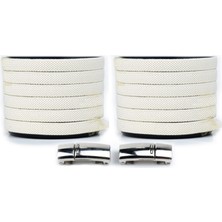 Airyfoot Mıknatıslı Ayakkabı Bağcığı Krem Elastik Bağcık100 cm Bağcık