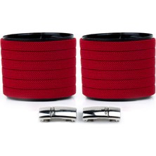 Airyfoot Mıknatıslı Ayakkabı Bağcığı Kırmızı Elastik Bağcık100 cm Bağcık