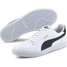 Puma Shuffle A Bağcıklı Sneaker Erkek Günlük Ayakkabı Beyaz-Siyah - 30966803