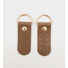 Angel Çanta Aksesuar Tek Kat Suni Deri Sapucu Böce Vizon Renk Light Gold Metalli