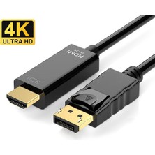 BK Teknoloji Yüksek Kalite 4K Displayport To HDMI Dönüştürücü Kablo - 1.8 Metre