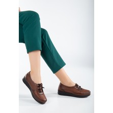 The Dortex Shoes The Dortex CD04 Kadın Içi Dışı  Ortopedik Esnek Lastik Bağcıklı Anne Ayakkabısı