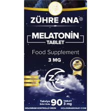 Zühre Ana Melatonin Tablet 3 mg 90 Tablet