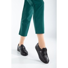 The Dortex Shoes The Dortex CD03 Dışı ve Içi  Cırtlı Rahat Kalıp Ortopedik Kadın Ayakkabısı