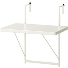 IKEA Akdeniz Torparö Balkon Masası, Beyaz, 50 cm