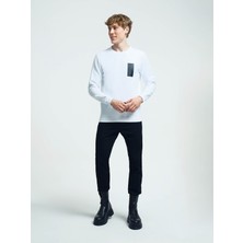 Loft Erkek Sweatshirt Beyaz LF2034185