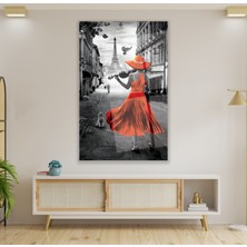 Emya Home Müzik Çalan Kız Cam Tablo