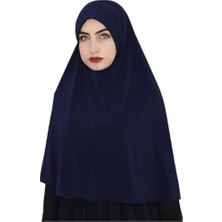 Erasra Class Tek Parca Pratik Büyük Hazır Esarp Hijap Lacivert Renk Namaz Örtüsü