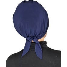 Erasra Class Mayo ve Hasema Üstü Uyumlu Hijab Arkadan Baglamalı Bone Lacivert