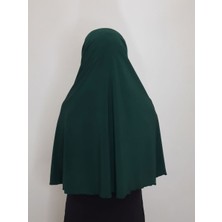 Erasra Class Tek Parca Pratik Büyük Hazır  Esarp Hijap Zümrüt Renk Namaz Örtüsü