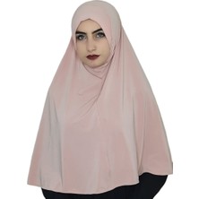 Erasra Class Tek Parca Pratik Büyük Hazır Esarp Hijap Pudra Renk Namaz Örtüsü