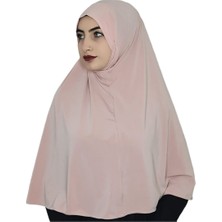 Erasra Class Tek Parca Pratik Büyük Hazır Esarp Hijap Pudra Renk Namaz Örtüsü