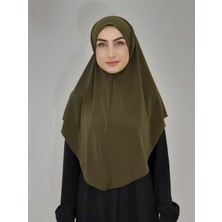 Erasra Class Namaz Örtüsü Hazır Büyük Esarp Hac ve Umra Icın Hıjap Malezya Modeli Haki