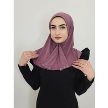 Erasra Class  Cıtcıtlı Hazır Eşarp Şal Hijap Leylak Renk