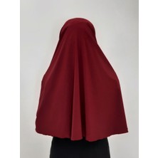 Erasra Class   Tek Parca Pratik Büyük Hazır  Esarp Hijap Bordo Renk Namaz Örtüsü