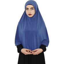 Erasra Class Tek Parca Pratik Büyük Hazır Esarp Hijap Indigo Renk Namaz Örtüsü