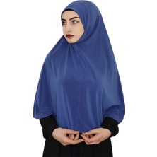 Erasra Class Tek Parca Pratik Büyük Hazır Esarp Hijap Indigo Renk Namaz Örtüsü