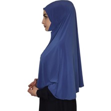 Erasra Class Tek Parca Pratik Büyük Hazır Esarp Hijap Indigo Renk Namaz Örtüsü