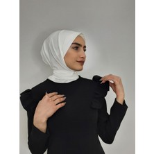 Erasra Class  Cıtcıtlı Hazır Eşarp Şal Hijap Ekru Renk