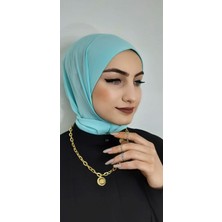 Erasra Class Cıtcıtlı Hazır Eşarp Şal Hijap Su Yeşili Renk
