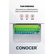 TECHTONİC Macbook Air 2020 13 Inc M1 A2337 / A2179 Uyumlu Türkçe Q Klavye Slim Klavye Koruyucu Kılıf