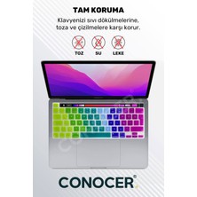 TECHTONİC Macbook Pro M2 13INC Uyumlu Klavye Koruyucu A2289 2251 A2338 A2141 Türkçe Baskı