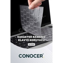 TECHTONİC Macbook Air Pro M1-M2 Klavye Koruyucu A2681 A2442 A2779 A2485 A2780 A2941 Türkçe