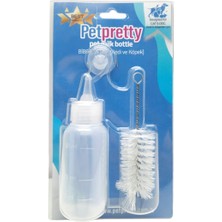 Pet Pretty Petpretty Yavru Kedi ve Yavru Köpek Için 50 ml Fırçalı Yedek Uçlu Evcil Hayvan Biberon Seti