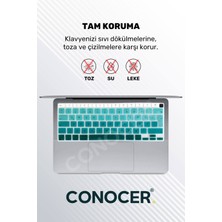 TECHTONİC Macbook Air 2020 13 Inc M1 A2337 / A2179 Uyumlu Türkçe Q Klavye Slim Klavye Koruyucu Kılıf