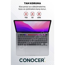 TECHTONİC Macbook Pro M2 13INC Uyumlu Klavye Koruyucu A2289 2251 A2338 A2141 Türkçe Baskı