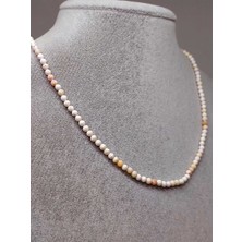 Yaşam Tohumu Beyaz Opal Taşı 3mm Kolye (Sabit Klipsli)