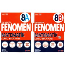 Fenomen Yayıncılık Fenomen 8. Sınıf LGS Matematik ve Paragraf (A) + (B) Soru Bankası