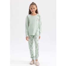 DeFacto Kız Çocuk Uzun Kollu Pijama Takımı A7598A823AU