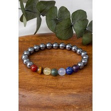 Nelleovana 7'li Çakra Taş Hematit Bileklik