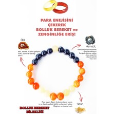 Nelleovana Doğal Taş Bolluk Bereket Bilekliği (Akik Yüzük)