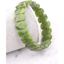 Nelleovana Kanada Yeşim Doğal Taş Bileklik 10 x 15 mm Kesim