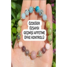 Nelleovana Doğal Taş Özdeğer Özsaygı Geçmişi Affetme ve Öfke Kontrolü Bilekliği