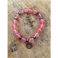 Nelleovana Pembe Kuvars Bileklik