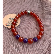 Nelleovana Akik ve Ametist Bileklik