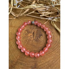 Nelleovana Pembe Kuvars Bileklik