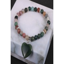 Nelleovana Doğal Taş Çakra Kalpli Bileklik